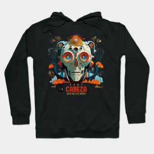 Halloween Day of the Dead Cabeza Sugar Skull Hoodie